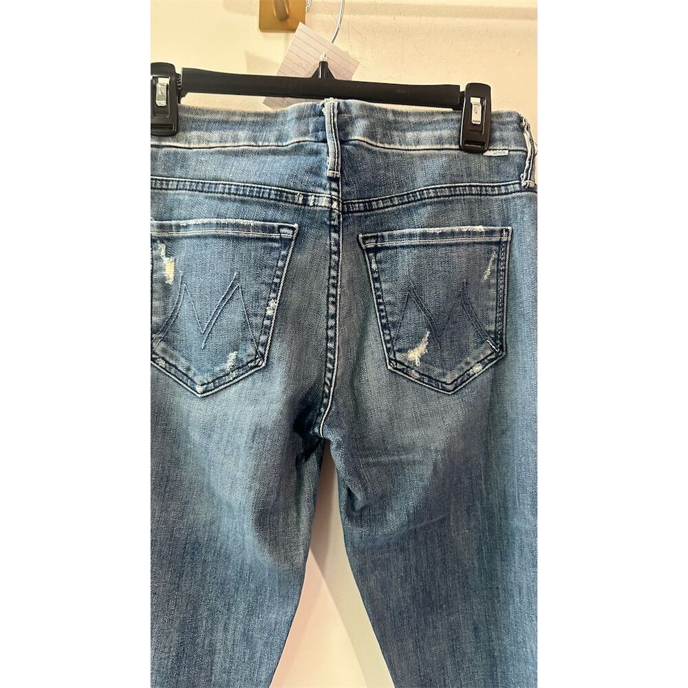 609.  MOTHER Skinny Jeans Size 27 Multicolor Distressed Button Fly - Picture 4 of 7